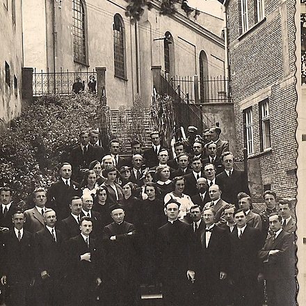 Chór parafialny w 1937 rok.