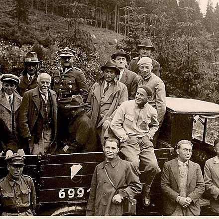 Chyba 1933, oficjele na otwarcie Leskowca, m.in. RZycki0