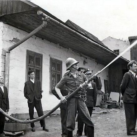 Ćwiczenia OSP Wadowice. Rok 1958.0