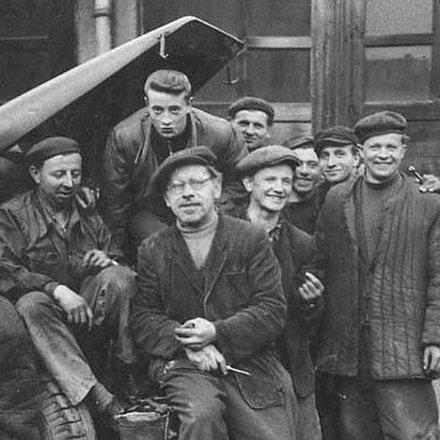 Rejon Dróg Publicznych Wadowice, najprawdopodobniej ulica Kochanowskiego. Rok 1952 40