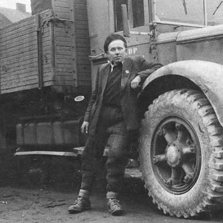 Rejon Dróg Publicznych Wadowice, najprawdopodobniej ulica Kochanowskiego. Rok 19520