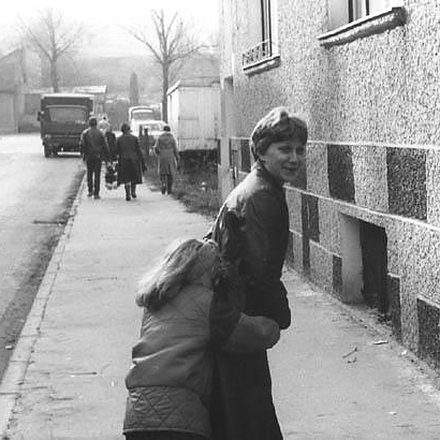Ulica Poprzeczna w latach 80-tych