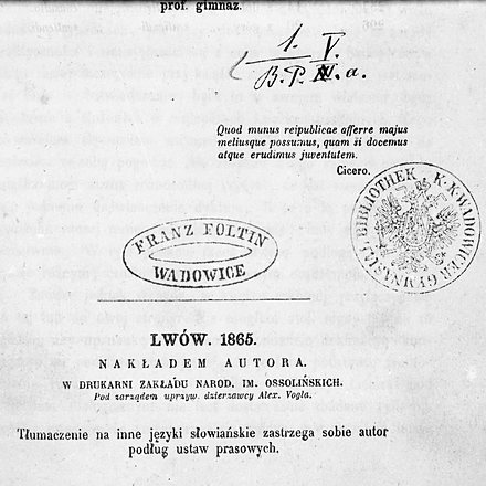 podręcz 1865